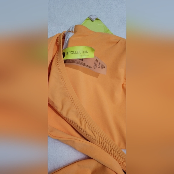 R Collection By Raisin-Orange Sugar Sash Bikini NWT - Picture 5 of 12